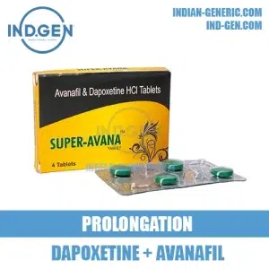 SUPER AVANA avanafil dapoxetine stendra india