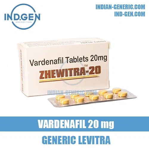 ZHEWITRA 20 mg vardenafil levitra india