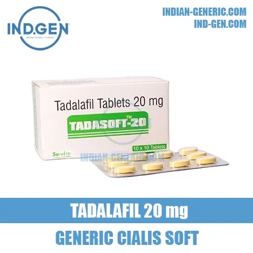 TADASOFT 20 mg tadalafil cialis soft india